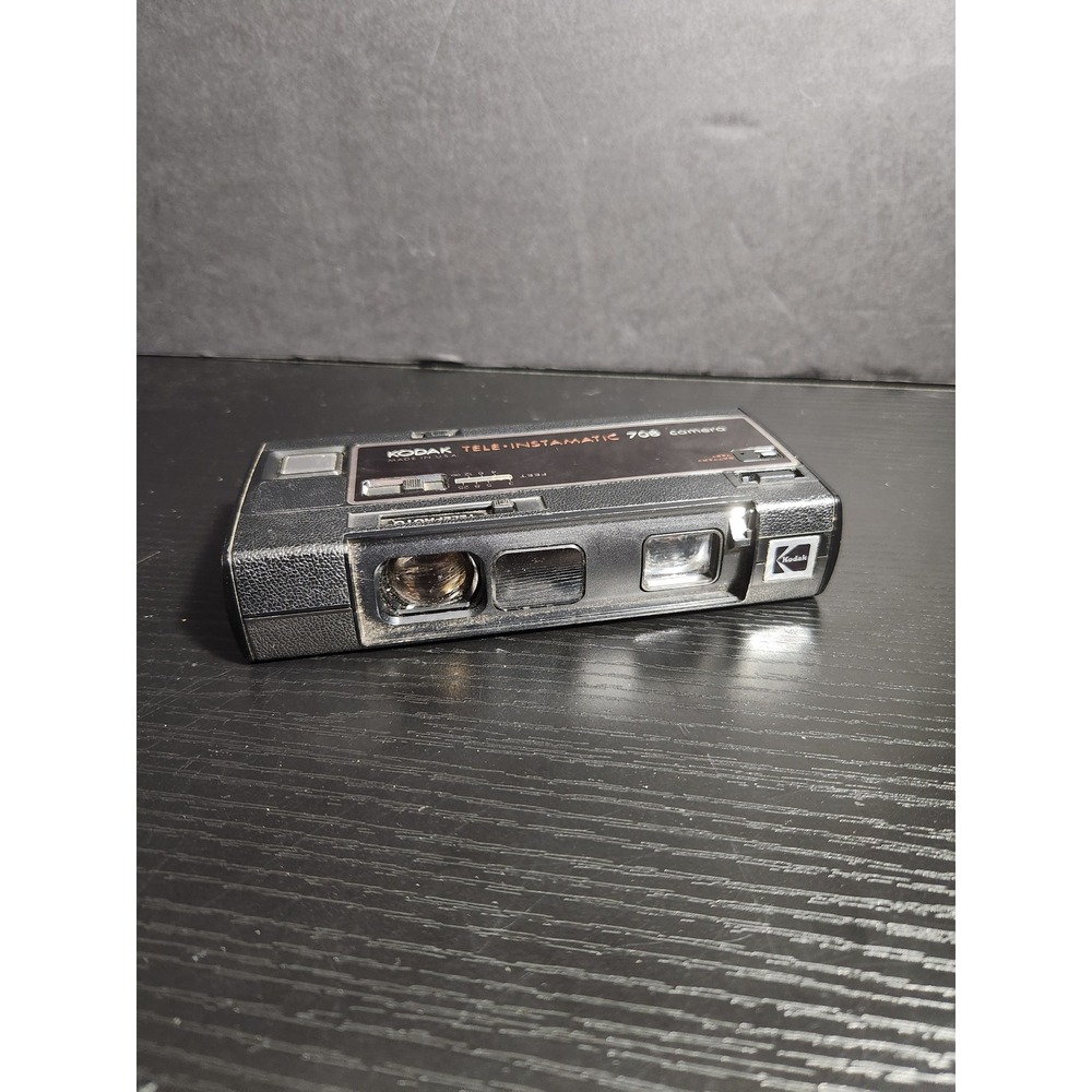 Kodak Tele Instamatic 708 Camera Vintage‎ Black Made in USA